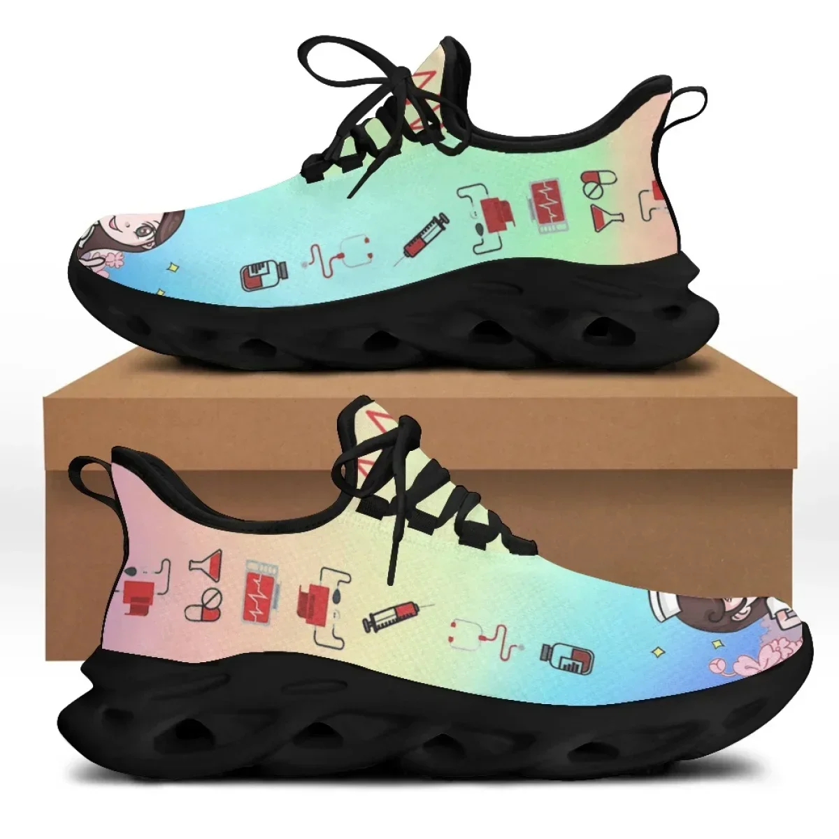 Women'S Shoes Nursing - Brand Design Women Medical Print Nursing