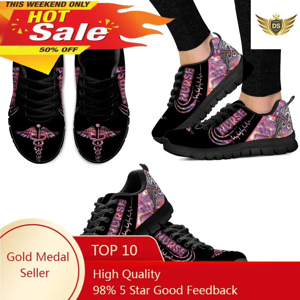 Women'S Shoes Nursing - Fashion Nurse Print Lightweight Outdoor Shoes