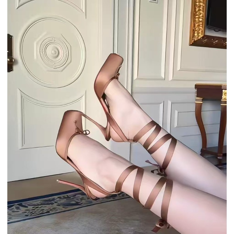 Red High-heeled Shoes, Women's - đánh giá và giá Ankle Strap Heels