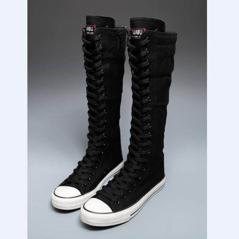 2025 New High Top Canvas Shoes - đánh giá và giá Knee High Boots Women