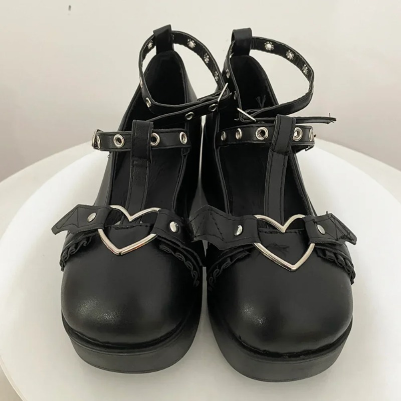 New Sweet Heart Buckle Wedges  - đánh giá và giá Women'S Shoes Popular