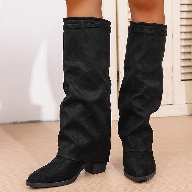 Fashion Slip On High Heeled Kn - đánh giá và giá Knee High Boots Women
