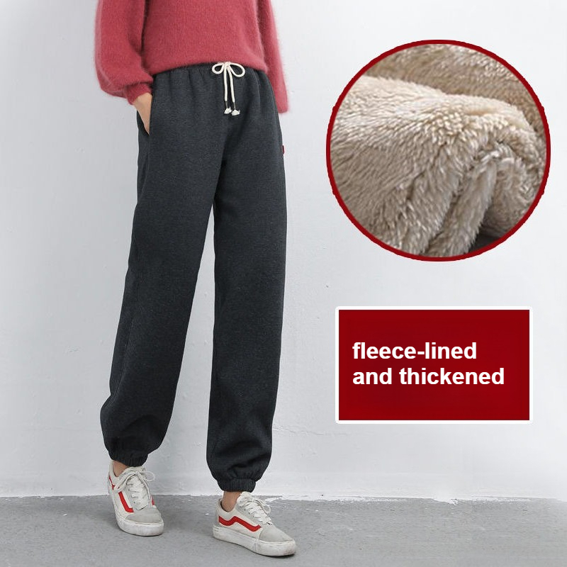 Women High Waist Fleece Lined  - đánh giá và giá Women Shoes Joggers