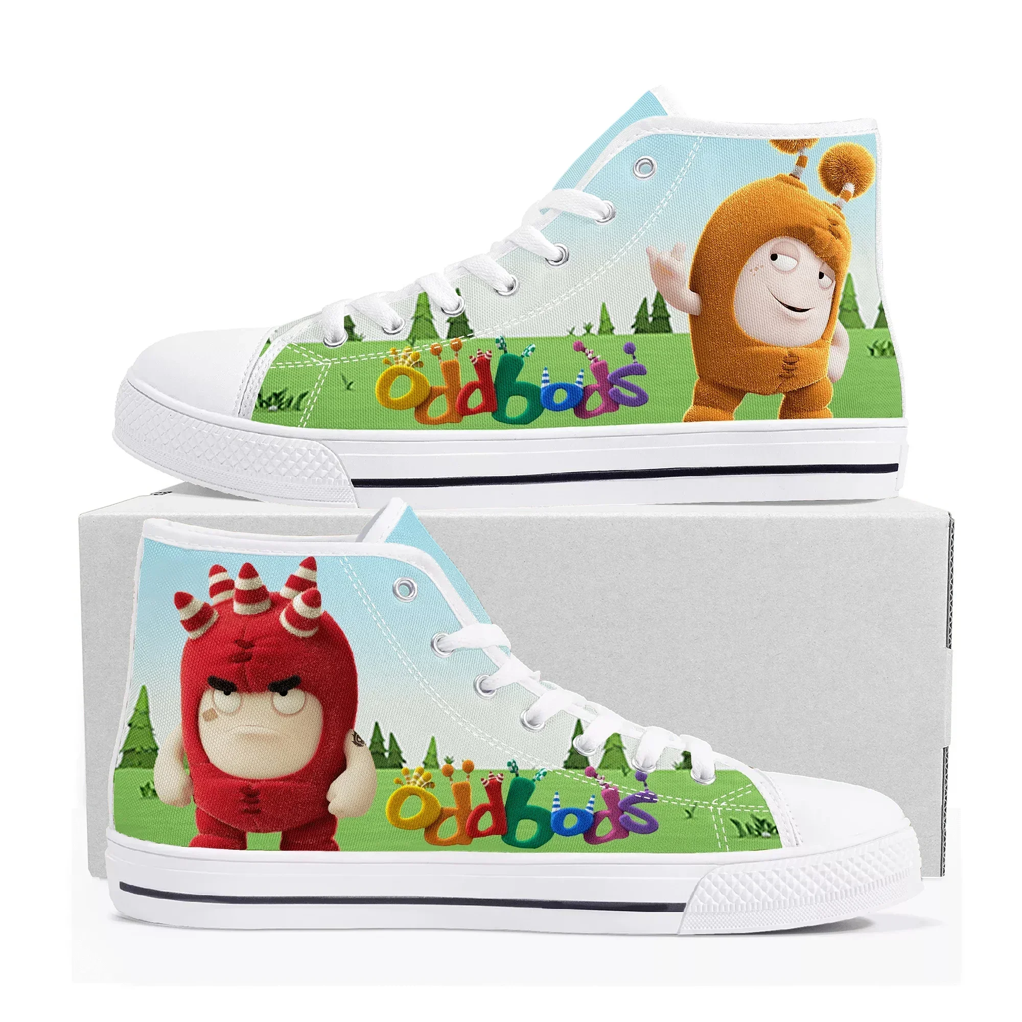 Oddbods High Top Sneakers Mens - đánh giá và giá Women Shoes Singapore