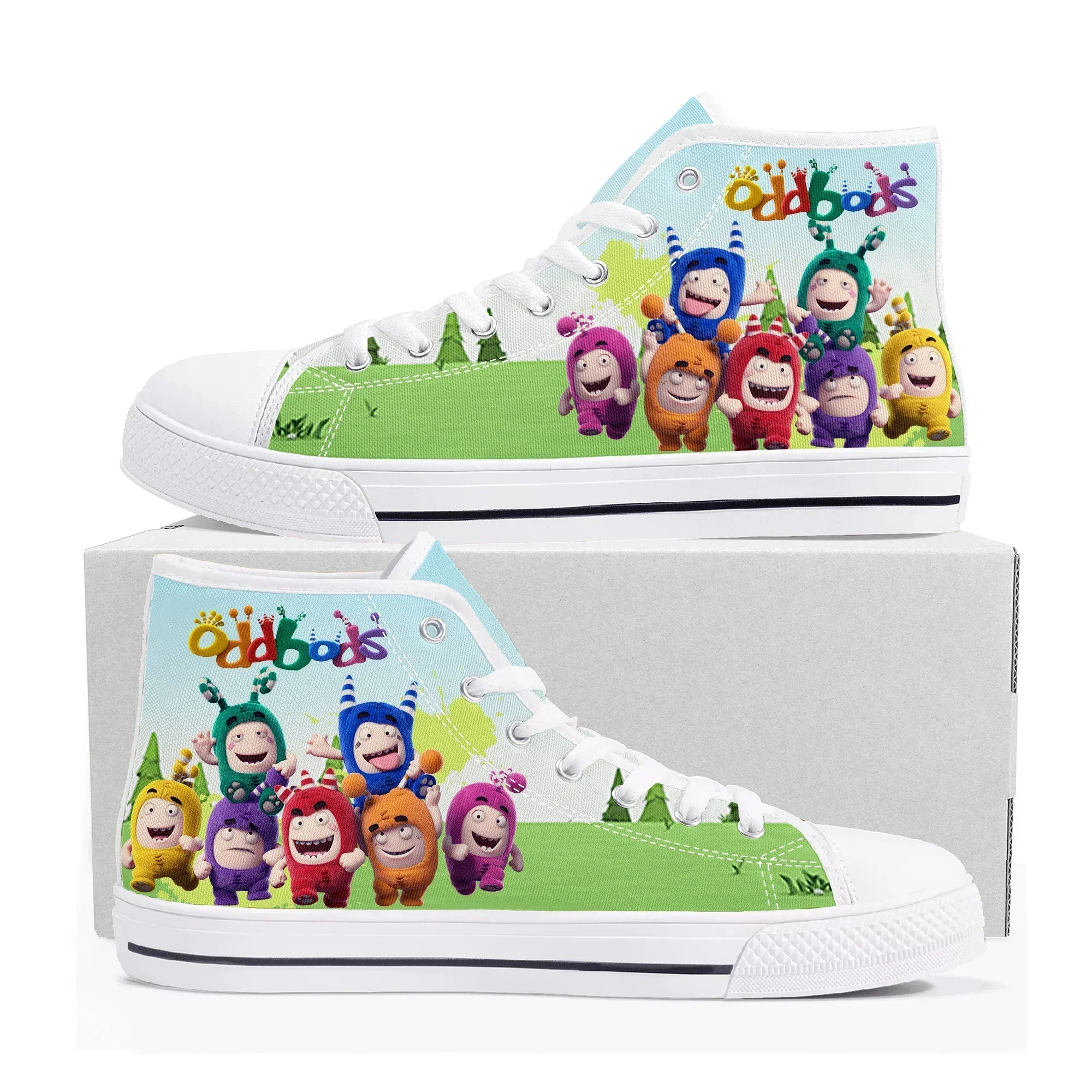 Oddbods High Top Sneakers Mens - đánh giá và giá Women Shoes Singapore