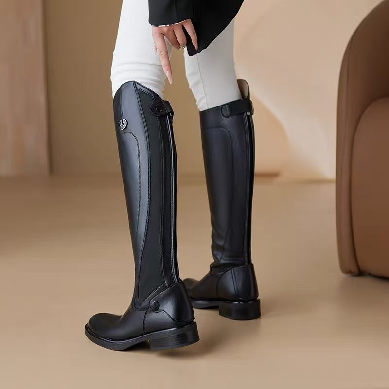 Soft Leather Equestrian Boots  - đánh giá và giá Knee High Boots Women