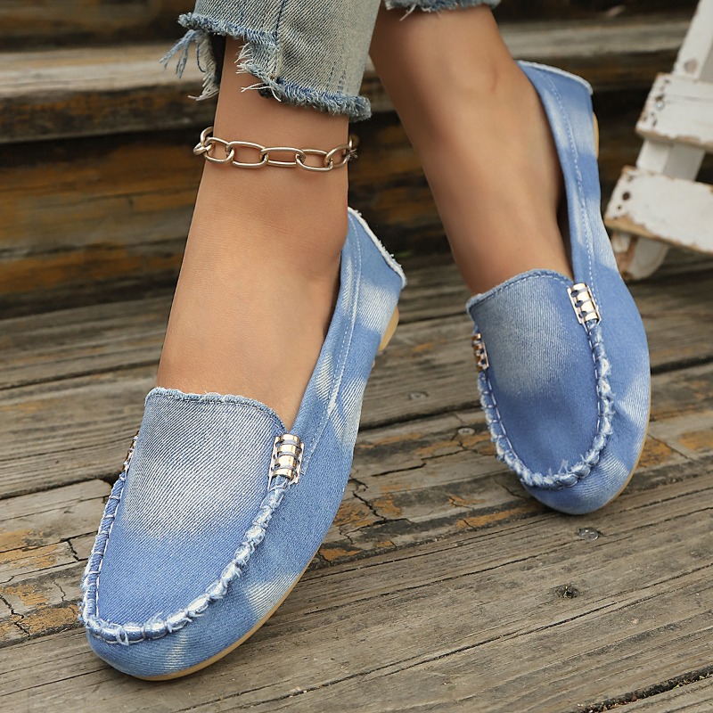 Fashion Light Blue Denim Mocca - đánh giá và giá Women Shoes Loafers