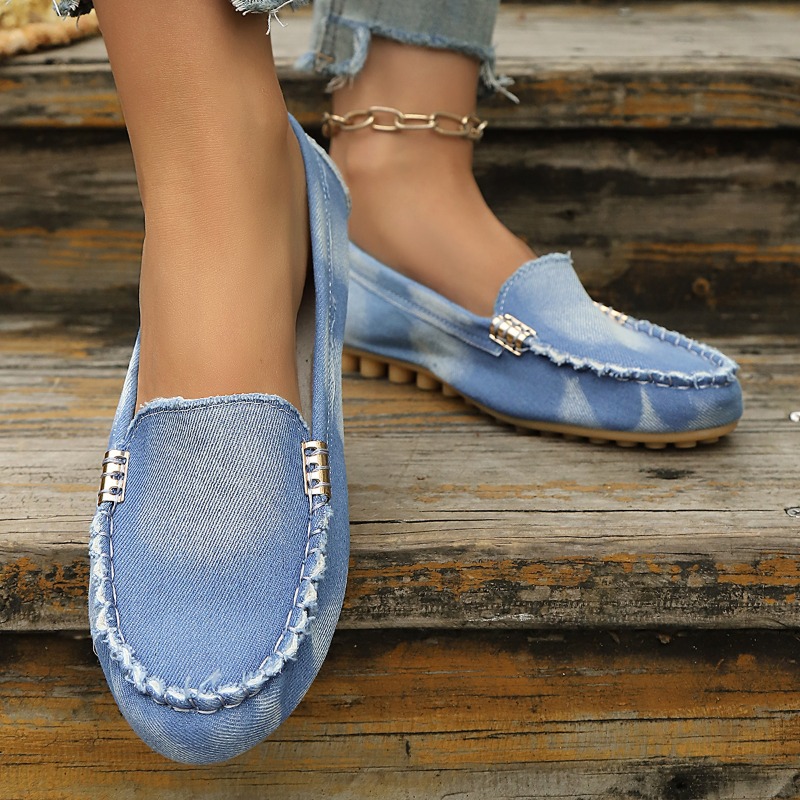 Fashion Light Blue Denim Mocca - đánh giá và giá Women Shoes Loafers