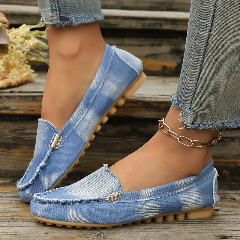 Fashion Light Blue Denim Mocca - đánh giá và giá Women Shoes Loafers