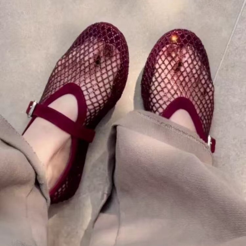 Hollow Rhinestone Baotou Sanda - đánh giá và giá Women'S Shoes Popular