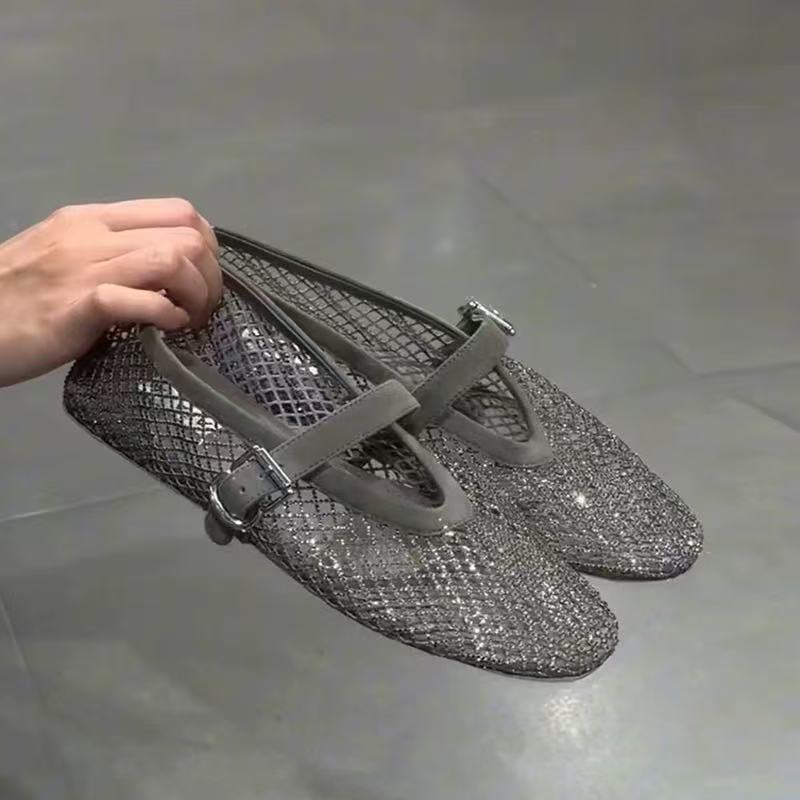 Hollow Rhinestone Baotou Sanda - đánh giá và giá Women'S Shoes Popular