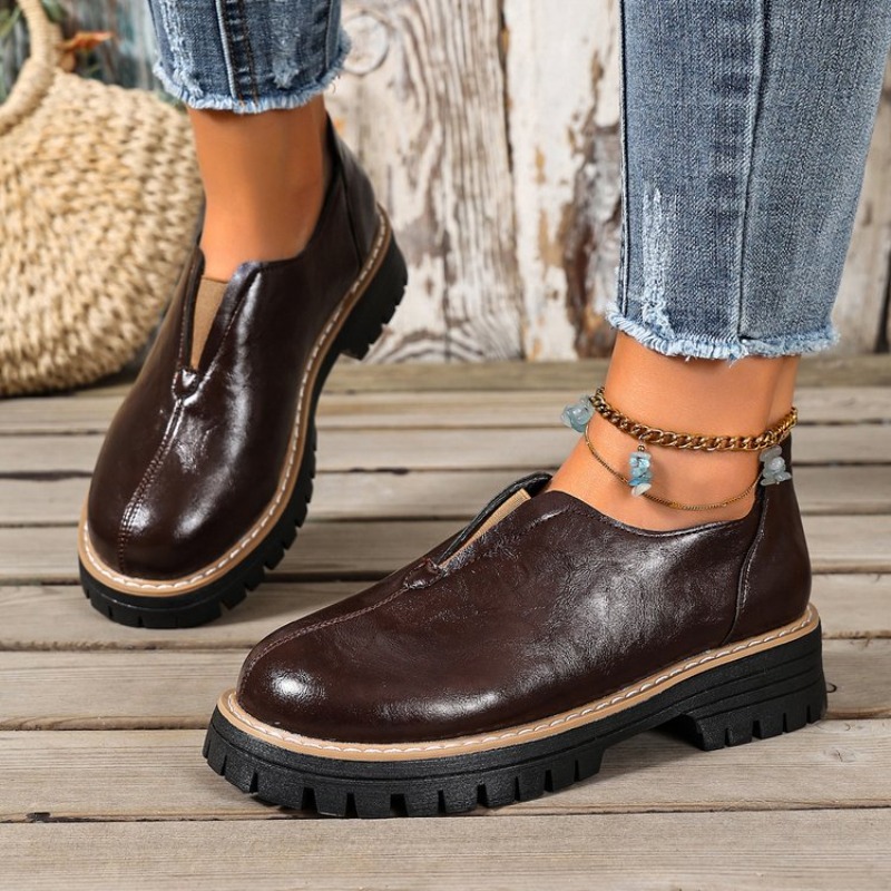 Retro British Style Women's Sh - đánh giá và giá Women Shoes Loafers