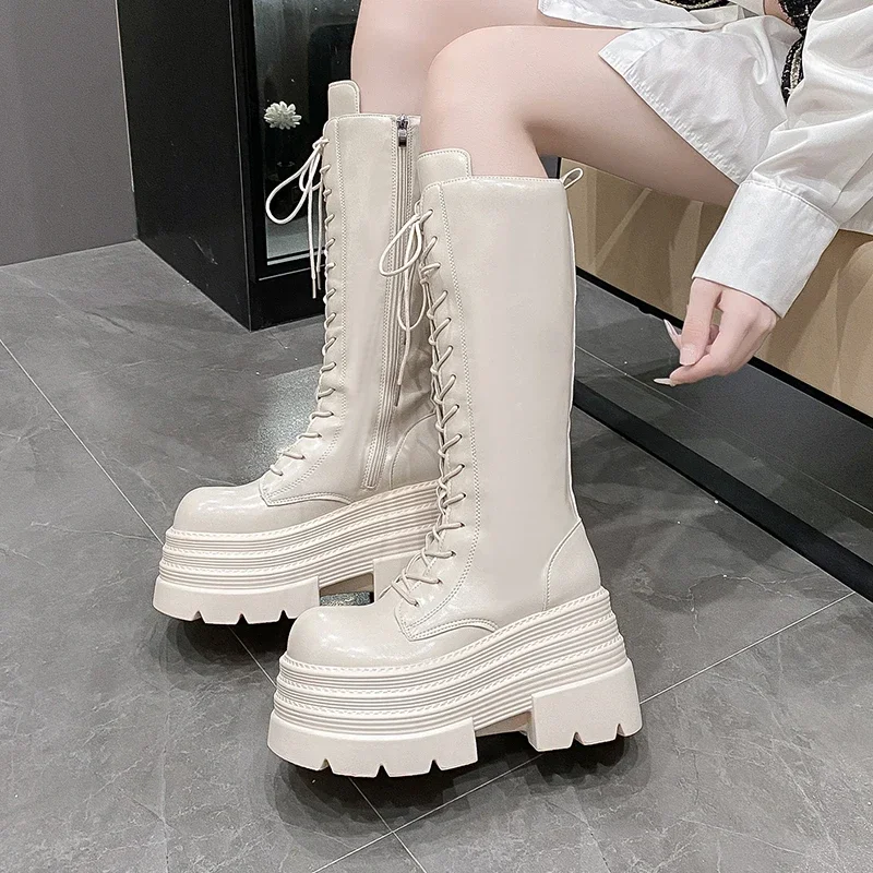 10CM New Women's Roman Long Bo - đánh giá và giá Knee High Boots Women