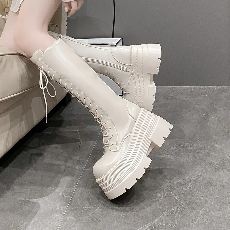 10CM New Women's Roman Long Bo - đánh giá và giá Knee High Boots Women