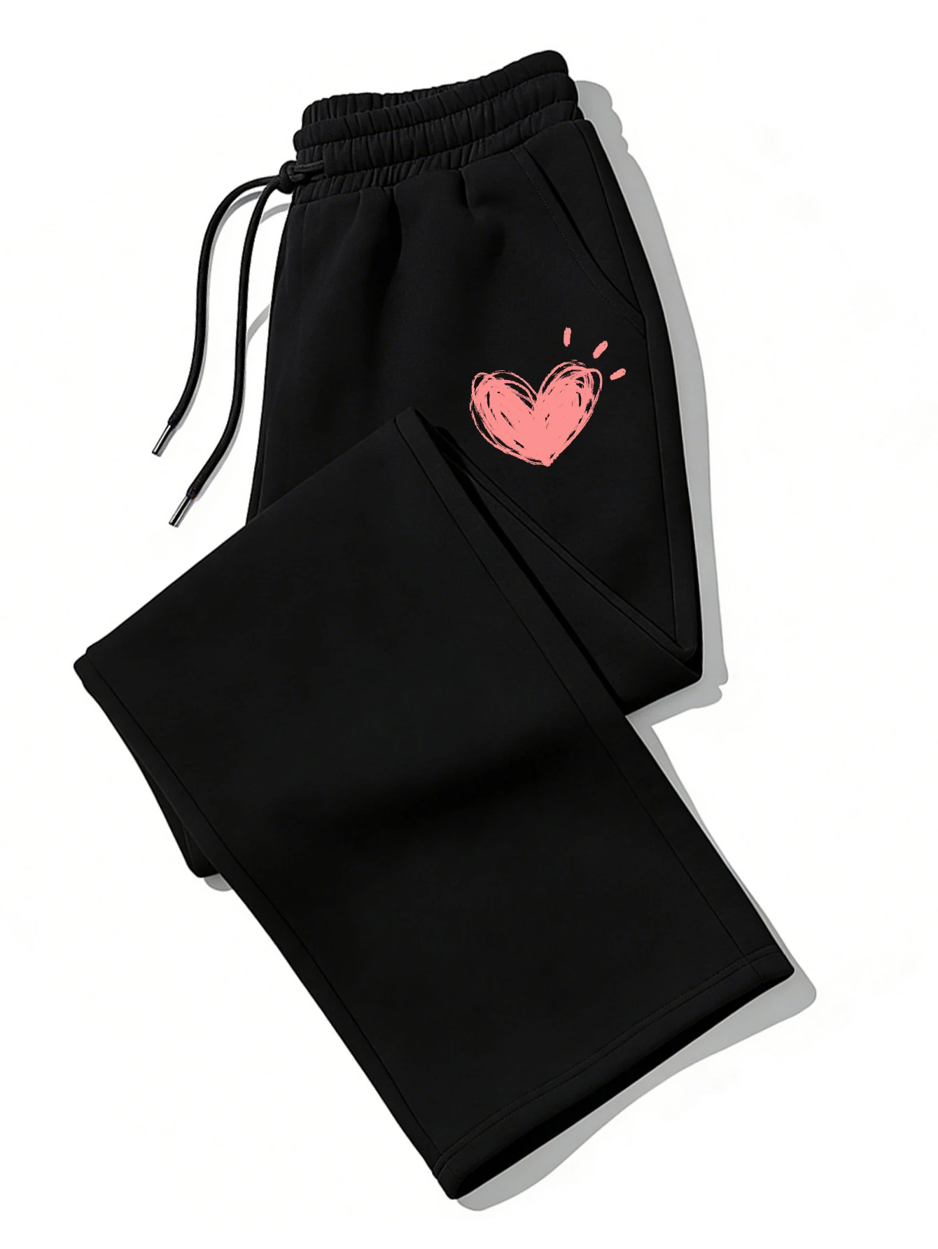 Women Cute Heart Printed Sweat - đánh giá và giá Women Shoes Joggers